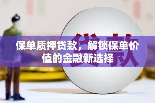 沙坡头保单质押贷款，解锁保单价值的金融新选择