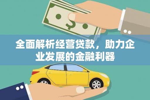 沙坡头全面解析经营贷款，助力企业发展的金融利器