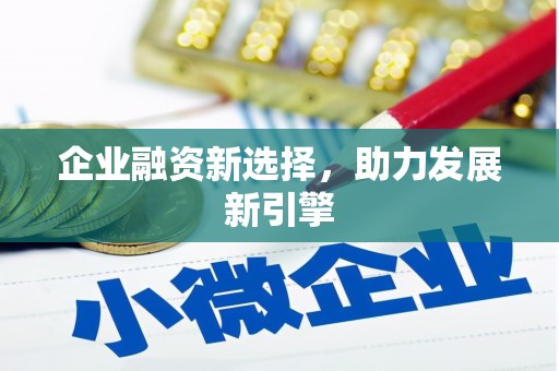 沙坡头企业融资新选择，助力发展新引擎