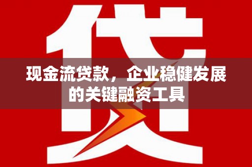 沙坡头现金流贷款，企业稳健发展的关键融资工具