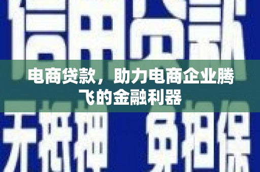 沙坡头电商贷款，助力电商企业腾飞的金融利器