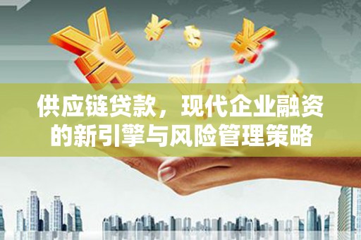 沙坡头供应链贷款，现代企业融资的新引擎与风险管理策略