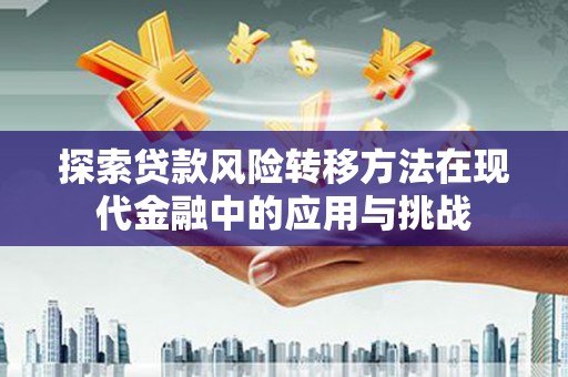 沙坡头探索贷款风险转移方法在现代金融中的应用与挑战