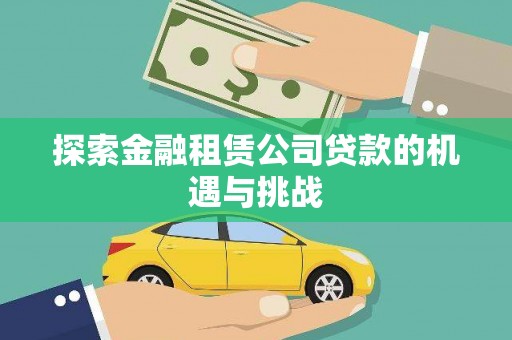 沙坡头探索金融租赁公司贷款的机遇与挑战