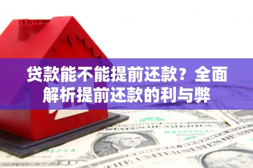沙坡头贷款能不能提前还款？全面解析提前还款的利与弊