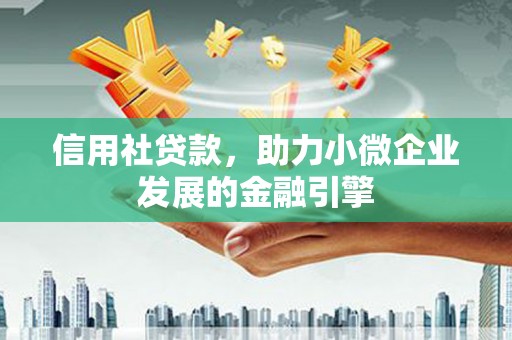 沙坡头信用社贷款，助力小微企业发展的金融引擎