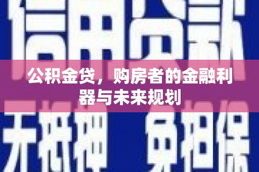 沙坡头公积金贷，购房者的金融利器与未来规划