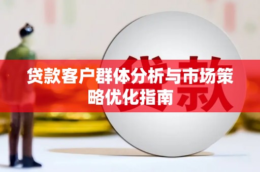 沙坡头贷款客户群体分析与市场策略优化指南