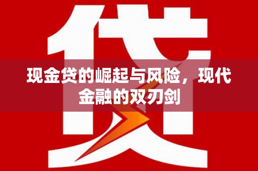 沙坡头现金贷的崛起与风险，现代金融的双刃剑