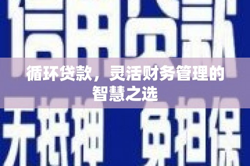 沙坡头循环贷款，灵活财务管理的智慧之选