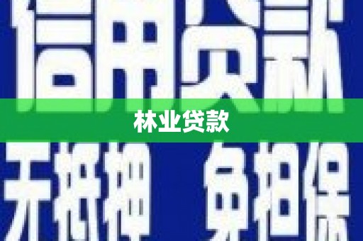 沙坡头林业贷款