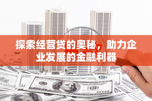沙坡头探索经营贷的奥秘，助力企业发展的金融利器