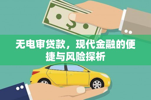 沙坡头无电审贷款，现代金融的便捷与风险探析