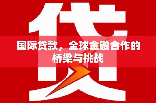 沙坡头国际贷款，全球金融合作的桥梁与挑战