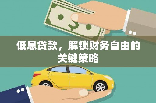 沙坡头低息贷款，解锁财务自由的关键策略