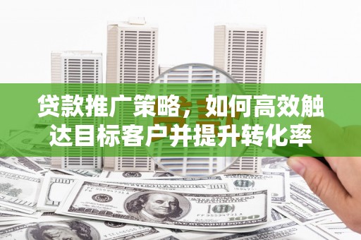 沙坡头贷款推广策略，如何高效触达目标客户并提升转化率