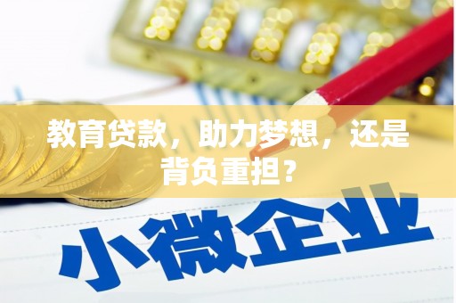 沙坡头教育贷款，助力梦想，还是背负重担？