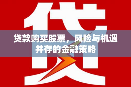 沙坡头贷款购买股票，风险与机遇并存的金融策略
