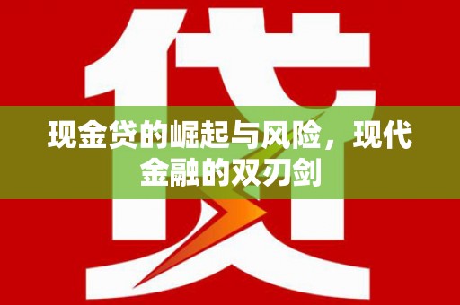 沙坡头现金贷的崛起与风险，现代金融的双刃剑