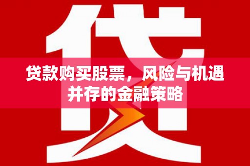 沙坡头贷款购买股票，风险与机遇并存的金融策略
