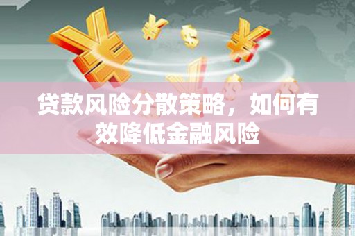 沙坡头贷款风险分散策略，如何有效降低金融风险