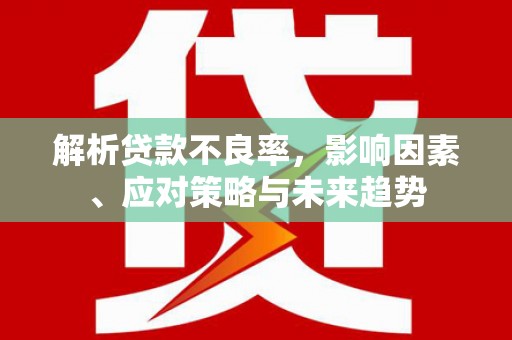 沙坡头解析贷款不良率，影响因素、应对策略与未来趋势