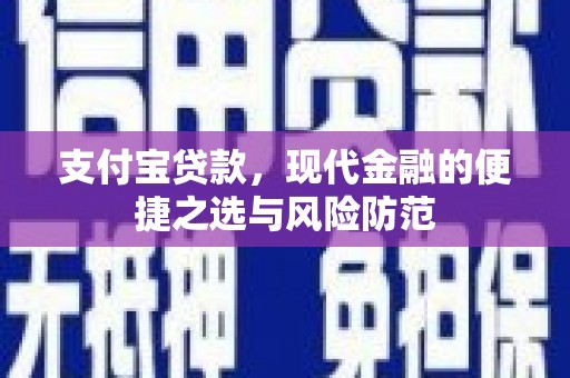 沙坡头支付宝贷款，现代金融的便捷之选与风险防范