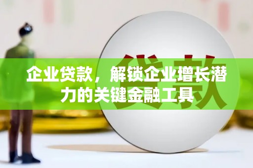 沙坡头企业贷款，解锁企业增长潜力的关键金融工具