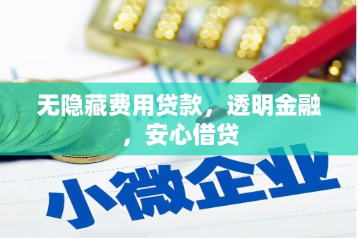 沙坡头无隐藏费用贷款，透明金融，安心借贷