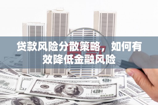 沙坡头贷款风险分散策略，如何有效降低金融风险