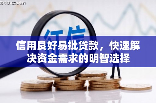 沙坡头信用良好易批贷款，快速解决资金需求的明智选择