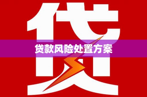 沙坡头贷款风险处置方案