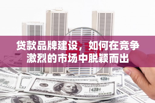 沙坡头贷款品牌建设，如何在竞争激烈的市场中脱颖而出