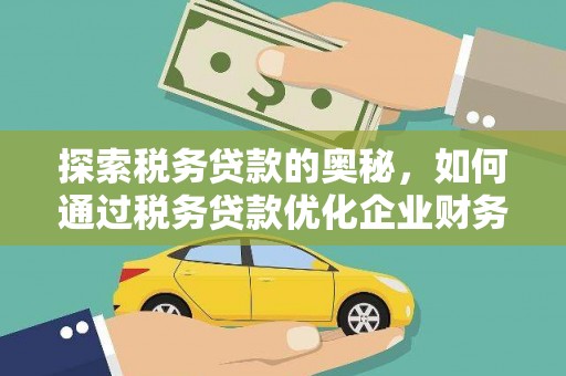 沙坡头探索税务贷款的奥秘，如何通过税务贷款优化企业财务