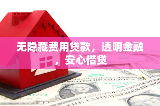 沙坡头无隐藏费用贷款，透明金融，安心借贷