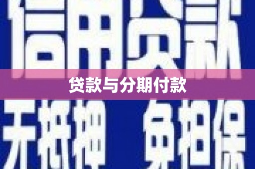 沙坡头贷款与分期付款