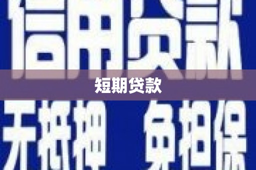 沙坡头短期贷款
