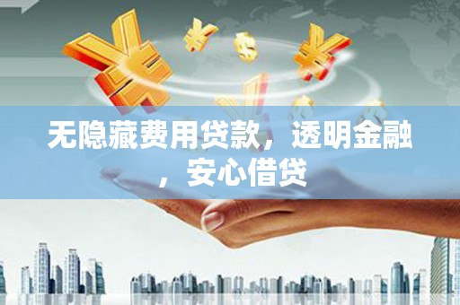沙坡头无隐藏费用贷款，透明金融，安心借贷