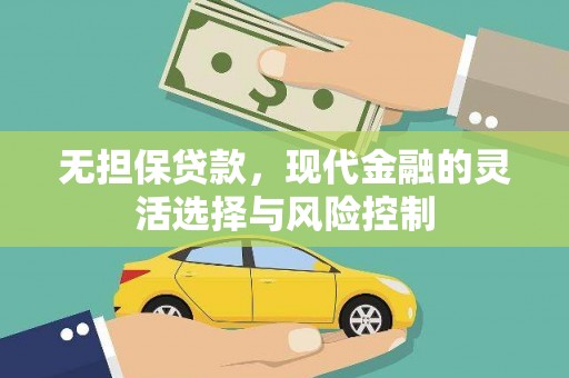 沙坡头无担保贷款，现代金融的灵活选择与风险控制
