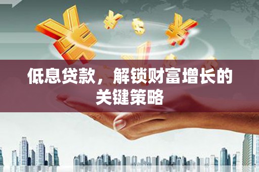 沙坡头低息贷款，解锁财富增长的关键策略