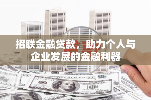 沙坡头招联金融贷款，助力个人与企业发展的金融利器