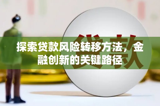 沙坡头探索贷款风险转移方法，金融创新的关键路径