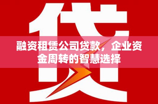 沙坡头融资租赁公司贷款，企业资金周转的智慧选择