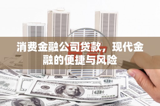 沙坡头消费金融公司贷款，现代金融的便捷与风险