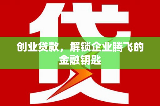 沙坡头创业贷款，解锁企业腾飞的金融钥匙