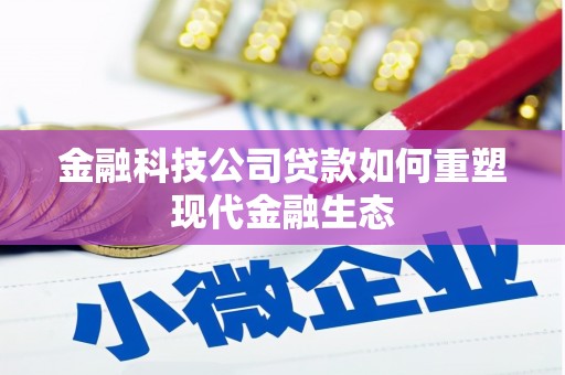 沙坡头金融科技公司贷款如何重塑现代金融生态