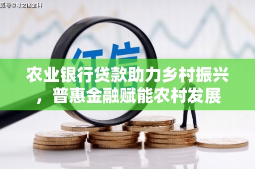沙坡头农业银行贷款助力乡村振兴，普惠金融赋能农村发展